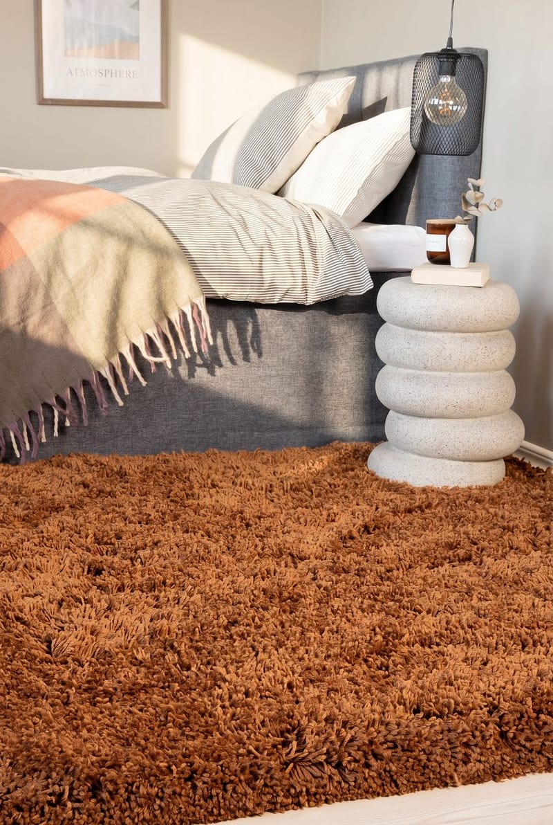 Handvävd Matta Sorrento 160x230 cm - Terracotta - Textil & mattor - Mattor - Modern matta - Ryamatta & luggmatta