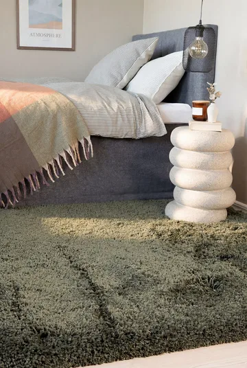 Handvävd Matta Sorrento 200x300 cm - Smaragdgrön - Textil & mattor - Mattor - Modern matta - Ryamatta & luggmatta