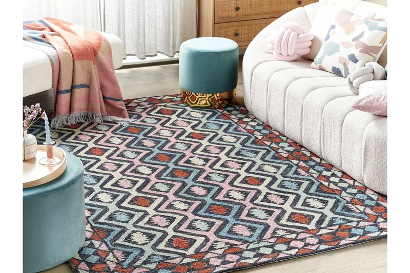 Haymana Ullmatta 140x200 cm - Blå - Textil & mattor - Mattor - Modern matta - Ullmatta