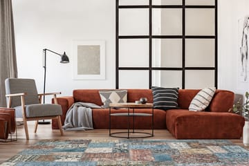 Tarfaya Friezematta 240x340 cm - Flerfärgad - Textil & mattor - Mattor - Orientaliska mattor - Patchwork matta