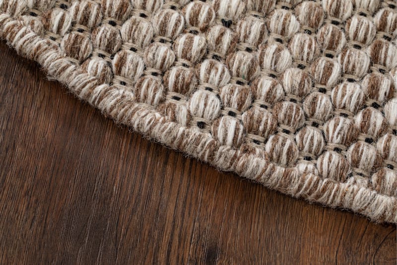 Torekov Ullmatta Rund 240 cm - Nougat - Textil & mattor - Mattor - Modern matta - Ullmatta