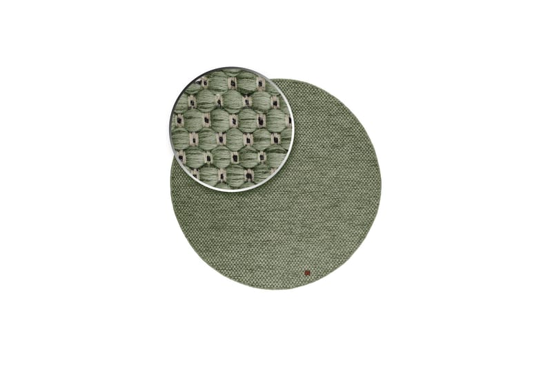 Torekov Ullmatta Rund 300 cm - Grön - Textil & mattor - Mattor - Modern matta - Ullmatta