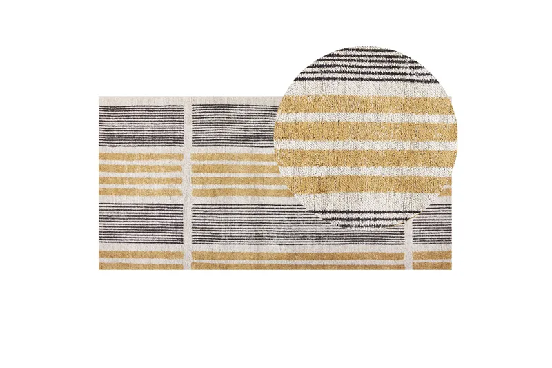 Katra Ryamatta 80x150 cm - Gul - Textil & mattor - Mattor - Modern matta - Bomullsmatta