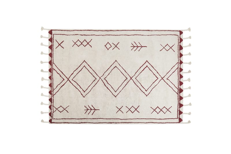 Kenitra Bomullsmatta 140x200 cm - Svart/Vit - Textil & mattor - Mattor - Modern matta - Bomullsmatta