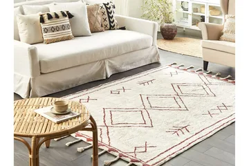Kenitra Bomullsmatta 140x200 cm - Svart/Vit - Textil & mattor - Mattor - Modern matta - Bomullsmatta