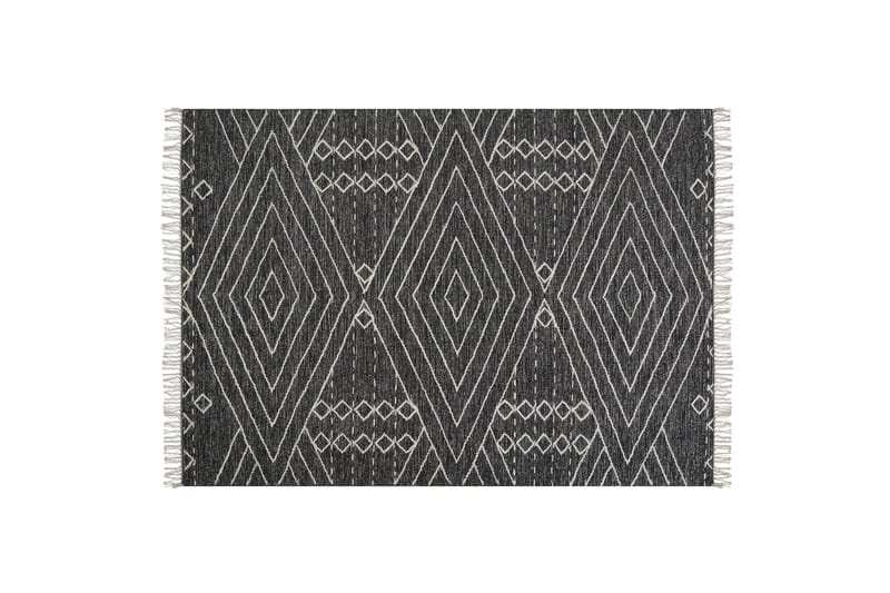 Khenifra Bomullsmatta 140x200 cm, Svart/Vit