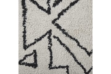 Khouribga Bomullsmatta 160x230 cm - Svart/Vit - Textil & mattor - Mattor - Modern matta - Bomullsmatta