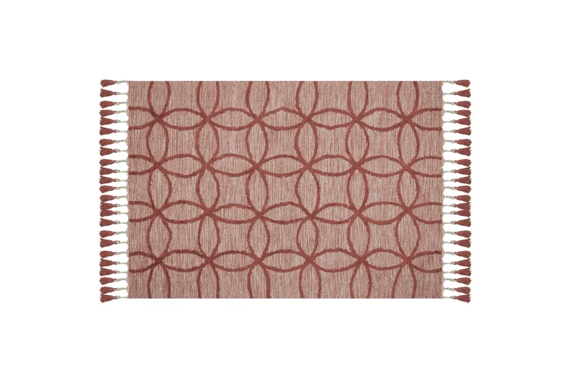 Kirsehir Bomullsmatta 160x230 cm - Röd - Textil & mattor - Mattor - Modern matta - Bomullsmatta