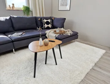 Lounge Ryamatta 160x230 cm Rektangulär - Vit - Textil & mattor - Mattor - Modern matta - Ryamatta & luggmatta