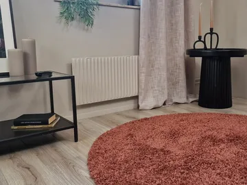 Lounge Ryamatta 240 cm Rund - Koppar - Textil & mattor - Mattor - Modern matta - Ryamatta & luggmatta