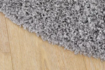 Lounge Ryamatta 240 cm Rund - Silver - Textil & mattor - Mattor - Modern matta - Ryamatta & luggmatta