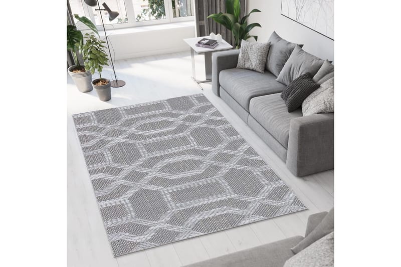 Magma Bomullsmatta 80x150 cm Rektangulär - Grå - Textil & mattor - Mattor - Modern matta - Bomullsmatta