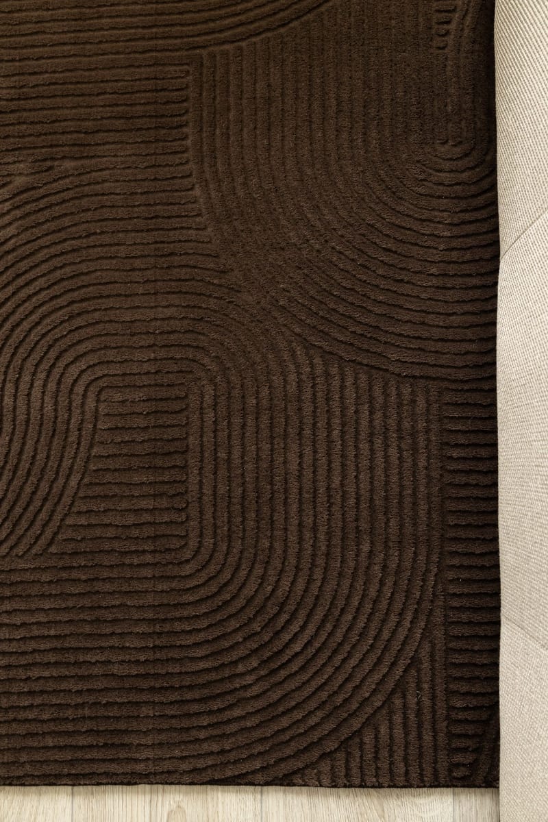 Maskinvävd Matta Castello Art 240x340 cm - Choklad - Textil & mattor - Mattor - Modern matta - Wiltonmattor