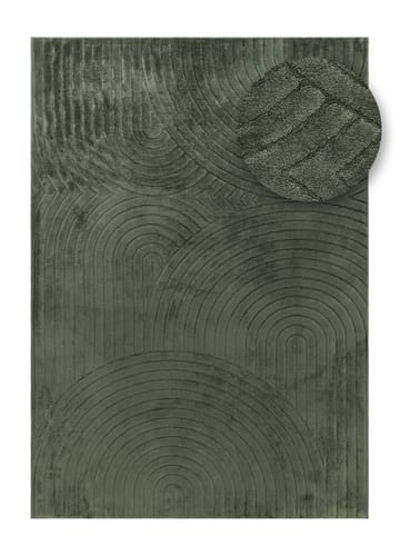 Maskinvävd Matta Cozy Zen 155x230 cm - Smaragdgrön - Textil & mattor - Mattor - Modern matta - Wiltonmattor