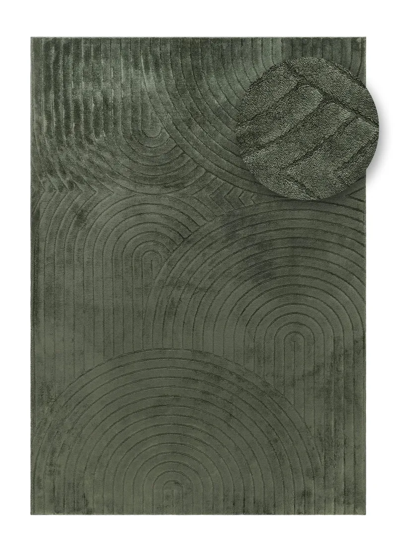 Maskinvävd Matta Cozy Zen 155x230 cm - Smaragdgrön - Textil & mattor - Mattor - Modern matta - Wiltonmattor