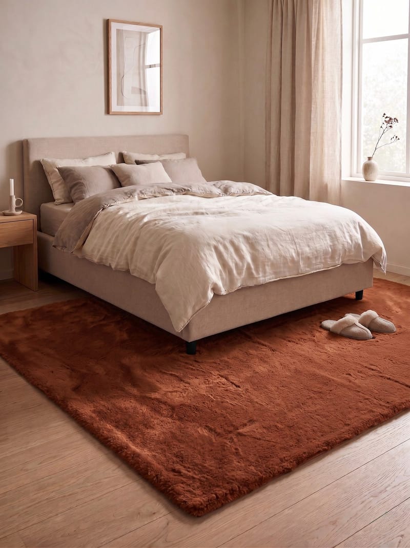 Maskinvävd Matta Heaven Deluxe 160x230 cm - rost - Textil & mattor - Mattor - Modern matta - Wiltonmattor