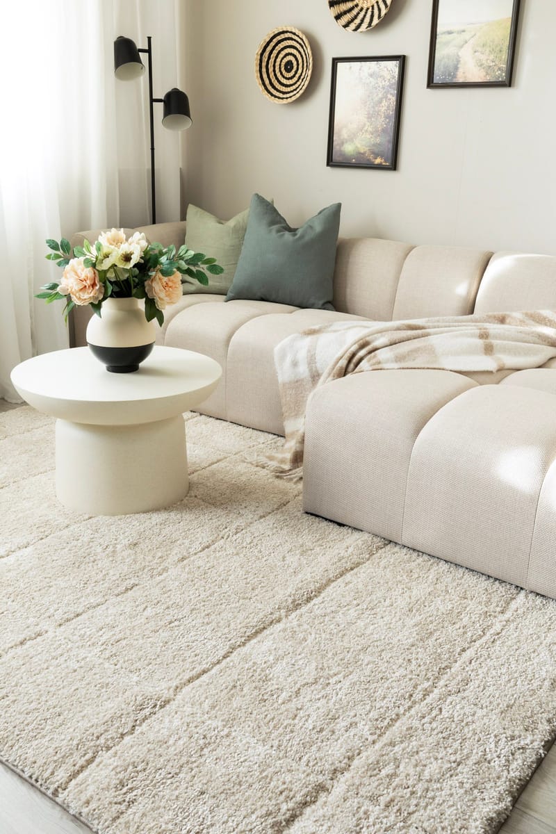 Maskinvävd Matta Montana Square 140x200 cm - linne - Textil & mattor - Mattor - Modern matta - Wiltonmattor