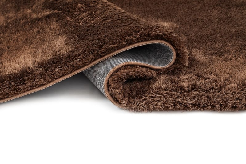 Maskinvävd Matta Novelle Rund 160 cm - Choklad - Textil & mattor - Mattor - Modern matta - Ryamatta & luggmatta