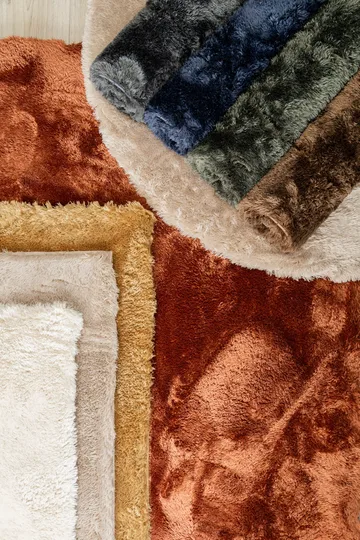 Maskinvävd Matta Novelle Rund 160 cm - Grafit - Textil & mattor - Mattor - Modern matta - Ryamatta & luggmatta