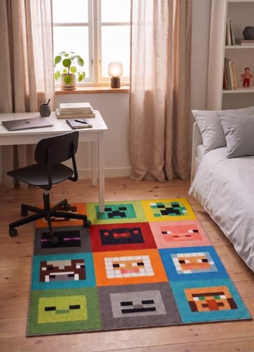 Maskinvävd Matta Play Mining 120x160 cm - Multi - Textil & mattor - Mattor - Modern matta - Wiltonmattor