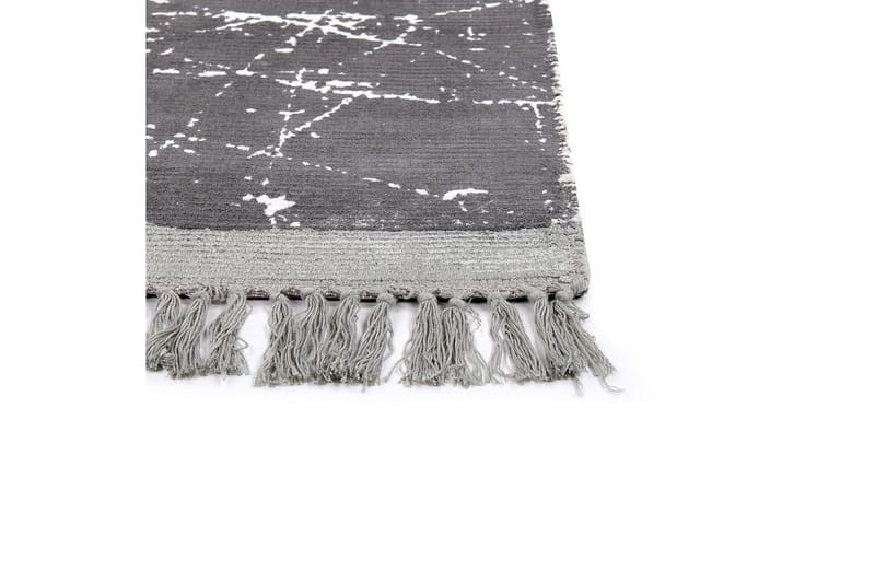 Matta Hanli - Grå, vit, 140x200 cm - Textil & mattor - Mattor - Modern matta - Viskosmatta & konstsilkesmatta