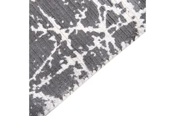 Matta Hanli - Grå, vit, 160x230 cm - Textil & mattor - Mattor - Modern matta - Viskosmatta & konstsilkesmatta