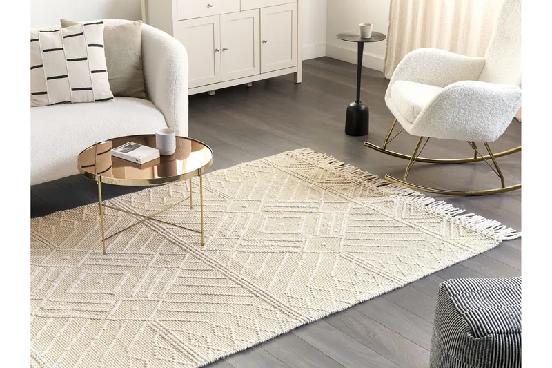 Mavikent Ullmatta 160x230 cm - Beige - Textil & mattor - Mattor - Modern matta - Ullmatta