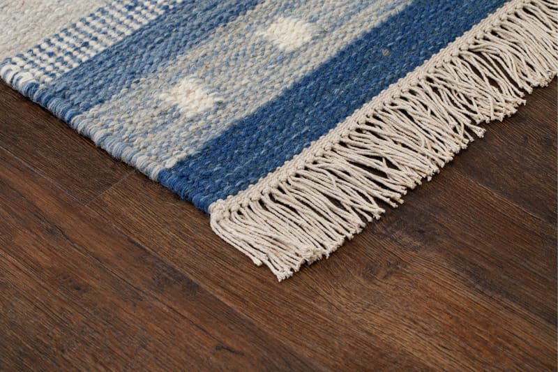 Fagersta Ullmatta 80x200 cm - Blå - Textil & mattor - Mattor - Modern matta - Ullmatta