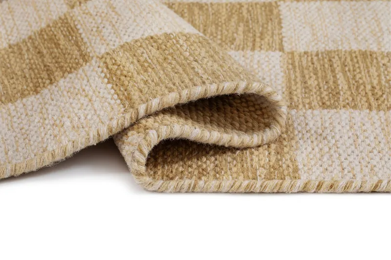 Moharan Ullmatta 140x200 cm Rektangulär - Gul - Textil & mattor - Mattor - Modern matta - Ullmatta