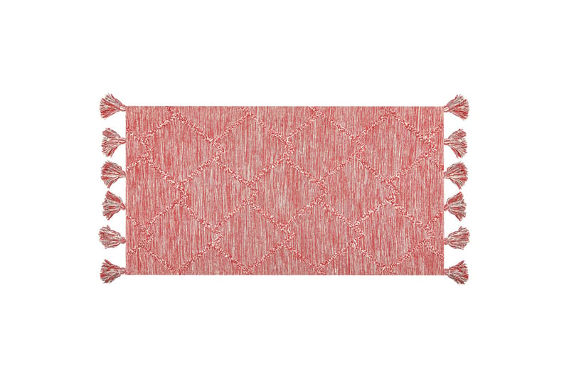 Nigde Ryamatta 80x150 cm - Röd - Textil & mattor - Mattor - Modern matta - Bomullsmatta