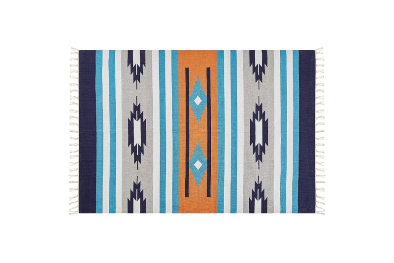 Noratus Bomullsmatta 200x300 cm - Blå - Textil & mattor - Mattor - Modern matta - Bomullsmatta