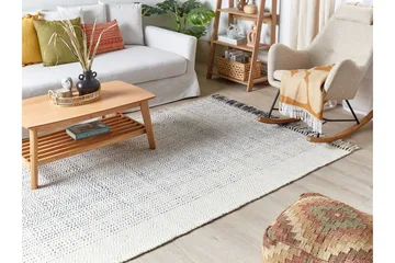 Omerli Ullmatta 160x230 cm - Svart/Vit - Textil & mattor - Mattor - Modern matta - Ullmatta