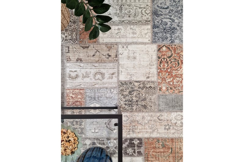Patchwork Wiltonmatta 80x150 cm - Flerfärgad - Textil & mattor - Mattor - Modern matta - Wiltonmattor