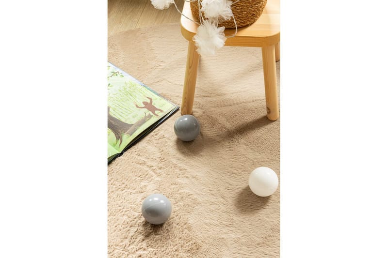 Relax Ryamatta Rund 120 cm - Beige - Textil & mattor - Mattor - Modern matta - Ryamatta & luggmatta