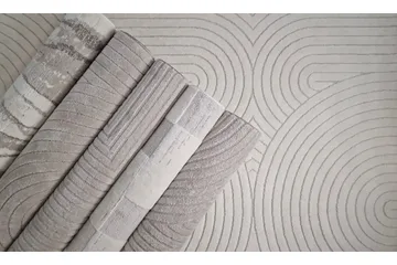 Bella Wiltonmatta 160x230 cm Rektangulär - Vit - Textil & mattor - Mattor - Modern matta - Friezematta