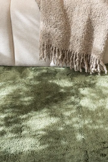 Cozy Ryamatta 120 cm Rund - Grön - Textil & mattor - Mattor - Modern matta - Ryamatta & luggmatta