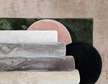 Cozy Ryamatta 160 cm Rund - Rosa - Textil & mattor - Mattor - Modern matta - Ryamatta & luggmatta