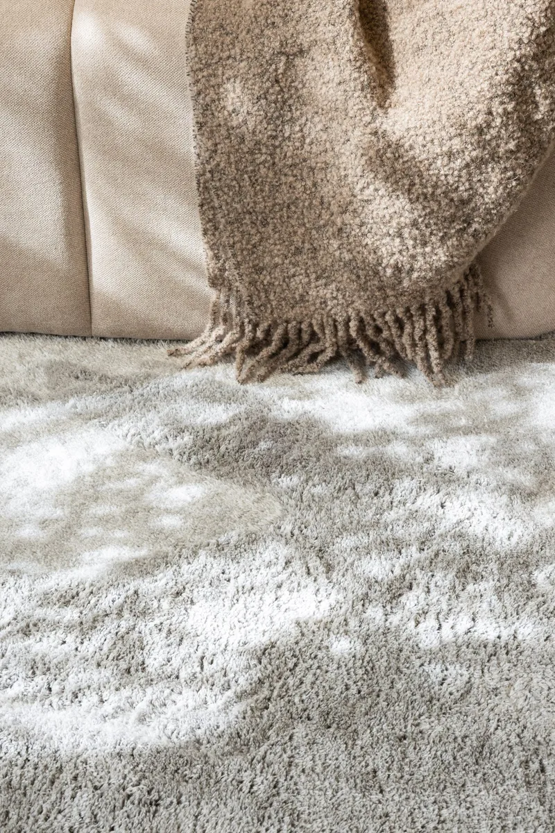 Cozy Ryamatta 200x290 cm Rektangulär - Silver - Textil & mattor - Mattor - Modern matta - Ryamatta & luggmatta