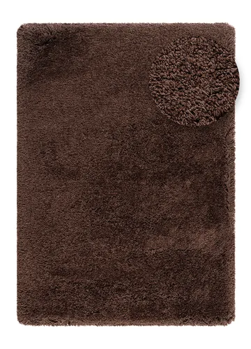 Handvävd Matta Sorrento 200x300 cm - Mörkbrun - Textil & mattor - Mattor - Modern matta - Ryamatta & luggmatta