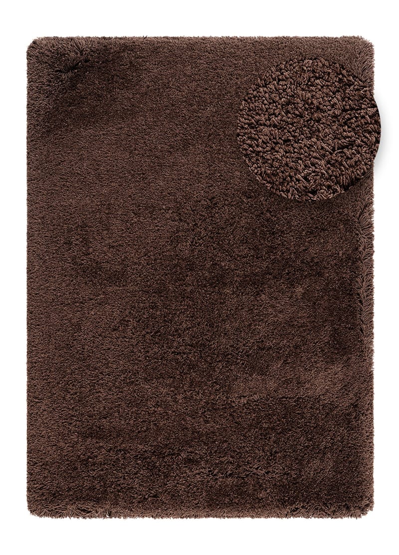 Handvävd Matta Sorrento 200x300 cm - Mörkbrun - Textil & mattor - Mattor - Modern matta - Ryamatta & luggmatta