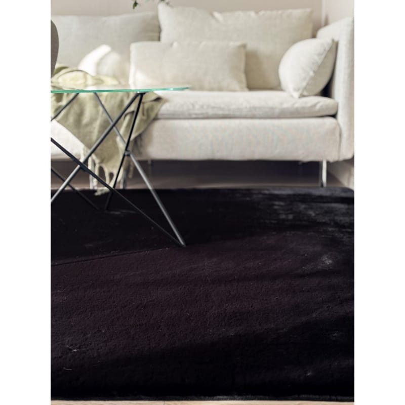 Ryamatta Heaven - 120x170 cm, Svart - Textil & mattor - Mattor - Modern matta - Ryamatta & luggmatta