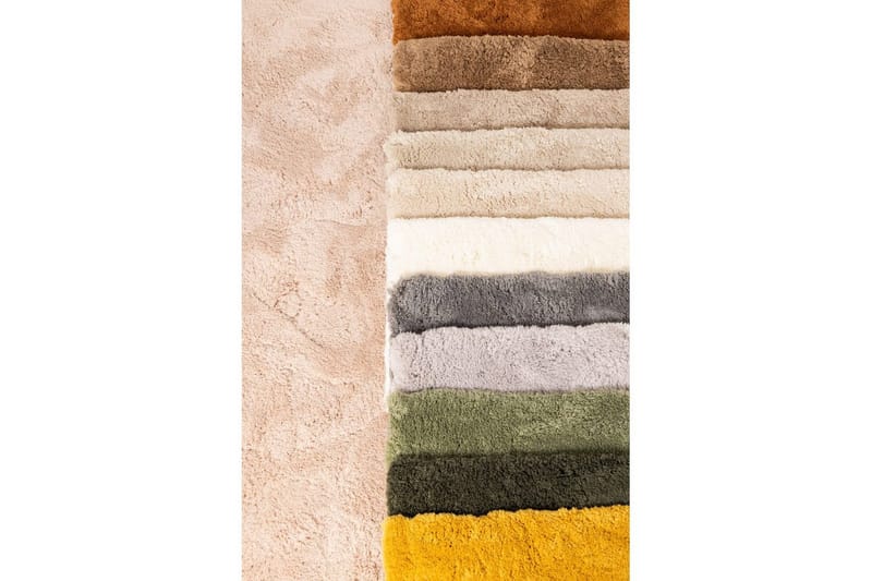 Ryamatta Royal Deluxe Rund - 120x120 cm, Mocca - Textil & mattor - Mattor - Modern matta - Ryamatta & luggmatta