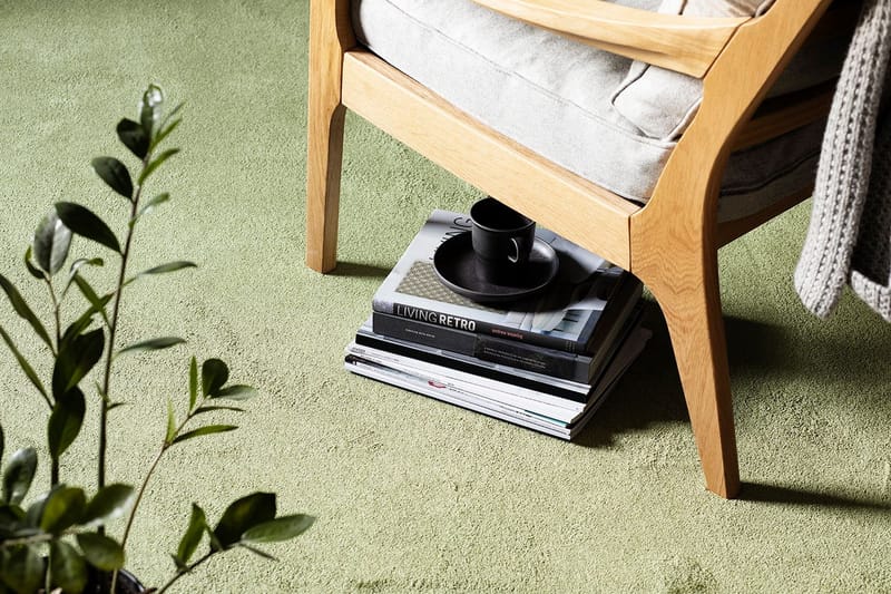 Satine Matta 133x200 cm Grön - Vm Carpet - Textil & mattor - Mattor - Modern matta - Ryamatta & luggmatta
