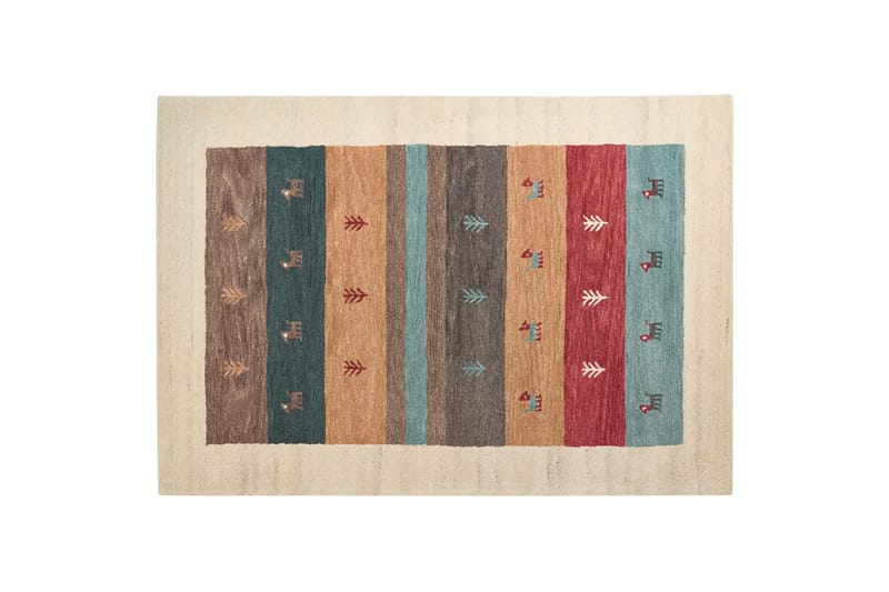 Sarilar Ryamatta 160x230 cm - Röd - Textil & mattor - Mattor - Modern matta - Ullmatta
