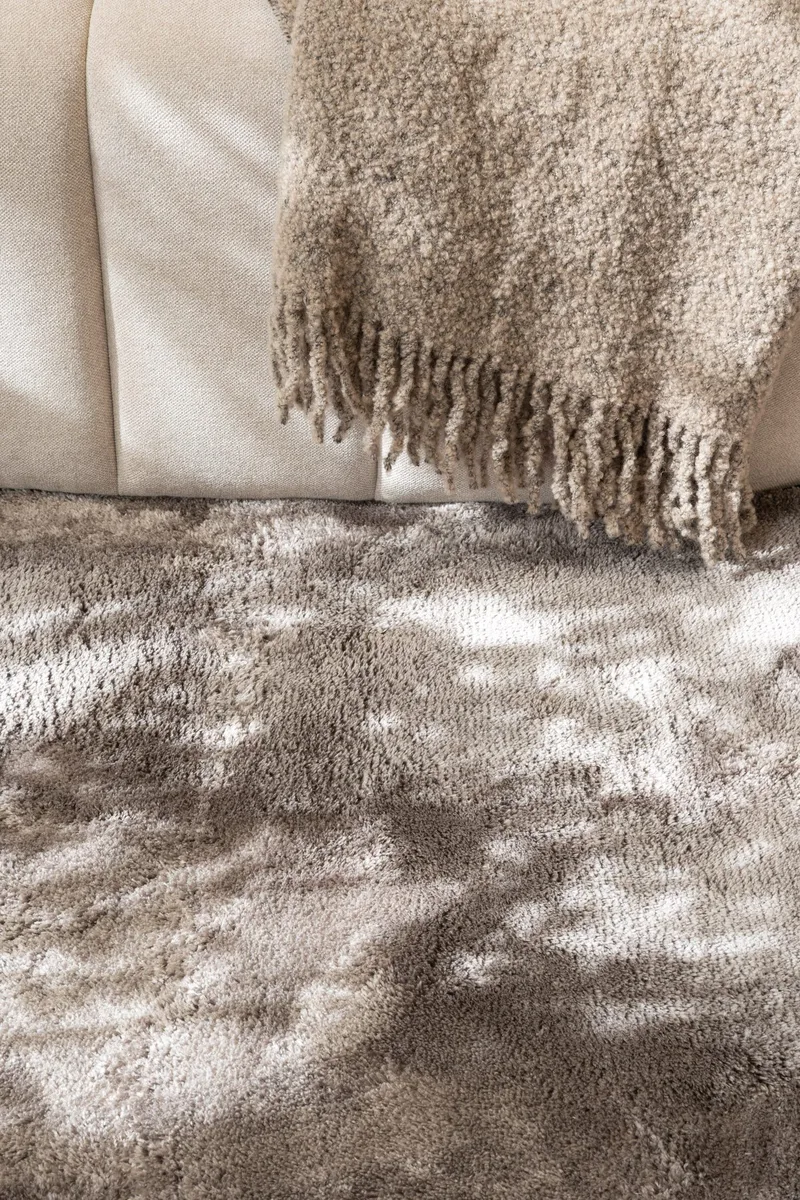 Cozy Ryamatta 200 cm Rund - Grå - Textil & mattor - Mattor - Modern matta - Ryamatta & luggmatta