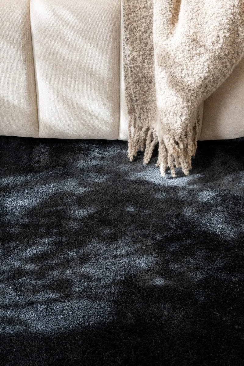 Cozy Ryamatta 80x160 cm Rektangulär - Svart - Textil & mattor - Mattor - Modern matta - Ryamatta & luggmatta