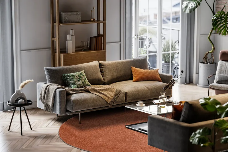 Sheraton Ryamatta Rund 200 cm - Terracotta - Textil & mattor - Mattor - Modern matta - Ryamatta & luggmatta