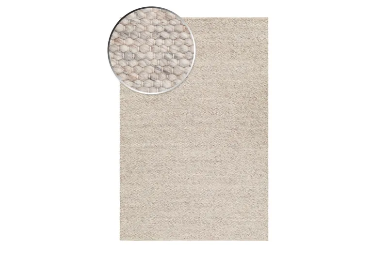 Skagen Ullmatta 140x200 cm Rektangulär - Sandmelange - Textil & mattor - Mattor - Modern matta - Ullmatta