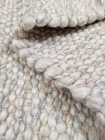 Skagen Ullmatta 200 cm Rund - Sandmelange - Textil & mattor - Mattor - Modern matta - Ullmatta