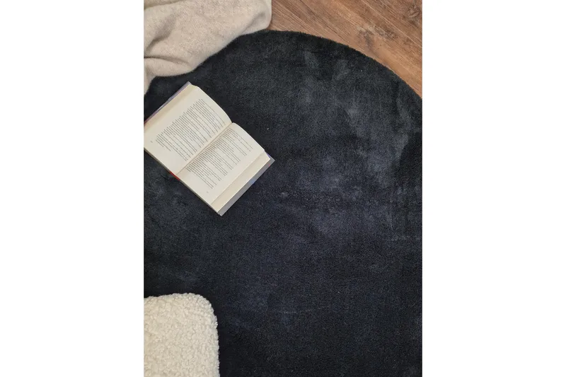 Soft Wiltonmatta Rund 240 cm - Svart - Textil & mattor - Mattor - Modern matta - Wiltonmattor